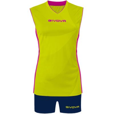 8. Komplet sportowy Givova Kit Elica KIT C58 żółto-granatowy