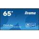 2. Monitor IIYAMA 164,0 cm (65") LH6541UHS-B1AG 16:9 3xHDMI+USB IPS