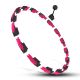 17. HHM16 HULA HOP BLACK/PINK Z MAGNESAMI I OBCIĄŻNIKIEM + LICZNIK HMS