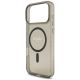 6. Etui Guess IML Glitter Pearl Strap MagSafe na iPhone 18 Pro / 17 Pro - czarne