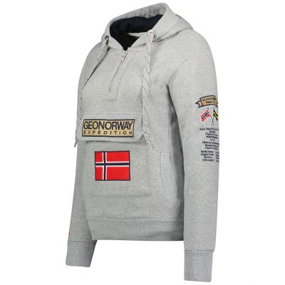 2. Bluza Geographical Norway 3/4 Gymclass Distri M WU1293H/GN B-Grey