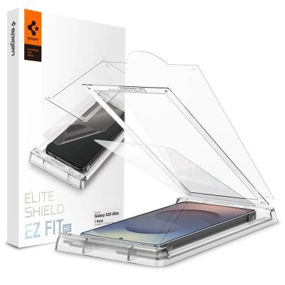 Szkło hybrydowe Spigen Elite Shield EZ FIT na Samsung Galaxy S25 Ultra - przezroczyste