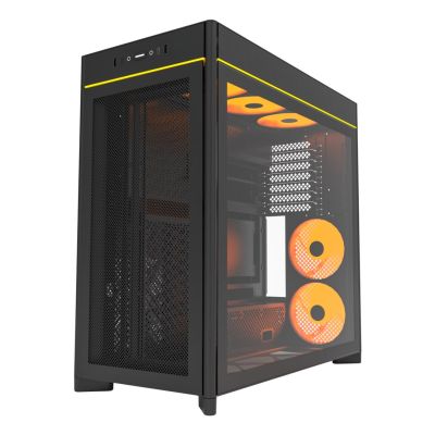 4. Obudowa PC Montech HS01 PRO, Midi-Tower, ATX, aRGB, Szkło Hartowane