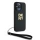 3. Etui DKNY Wrist Strap Stock Logo na iPhone 15 Pro Max - czarne