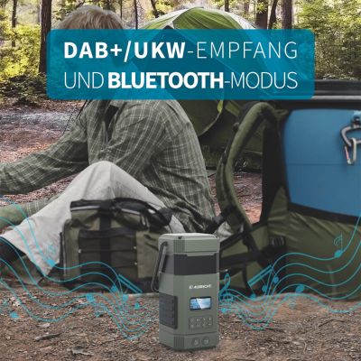 5. Albrecht DR 114 DAB Latarnia kampingowa zasilana baterią Port USB
