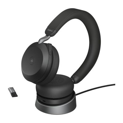4. Jabra 27599-999-989 słuchawki bezprzewodowe nagłowne, Bluetooth, podstawka do ładowania, Czarne