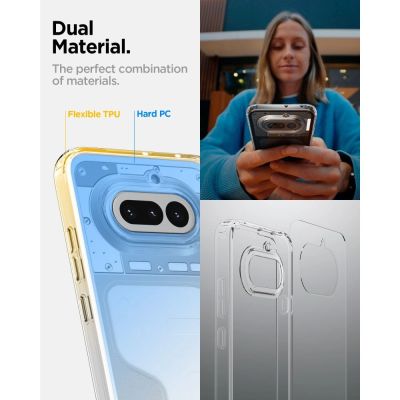 7. Etui Spigen Ultra Hybrid na Nothing Phone 4A - przezroczyste
