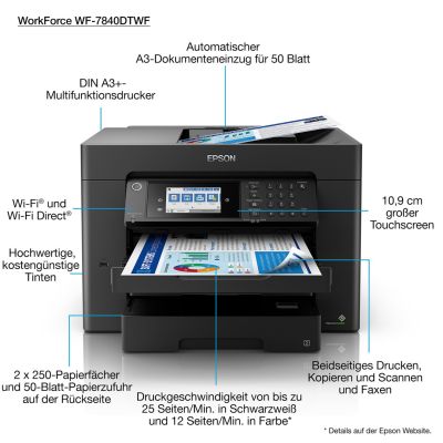 12. Urządzenie wielofunkcyjne Epson WF-7840DTWF WorkForce