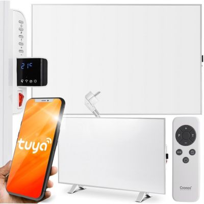 9. Panel grzewczy Cronos Synthelith Pro CRP-500TWP 500W szary z Wi-Fi i pilotem