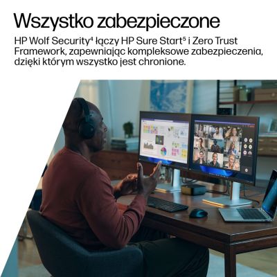 8. Stacja dokująca + zasilacz HP USB-C Dock G6 100W czarna 9X3V1UT#ABB