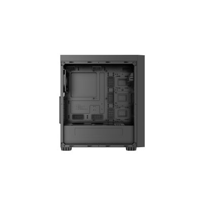 7. GEMBIRD OBUDOWA FORNAX K500 MIDI-TOWER (2X USB 3.0, 1X USB TYP-C, CZYTNIK KART, HD AUDIO) CZARNA