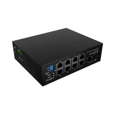 24. SWITCH LANBERG ILFE-8P-1GE-1S-120 LIGHT INDUSTRIAL POE 4XBT 4XAT SFP+ETH DIN FAST ETHERNET