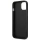 7. Etui Guess SaffianoTriangle Logo na iPhone 13 / 14 / 15 6.1" - srebrne