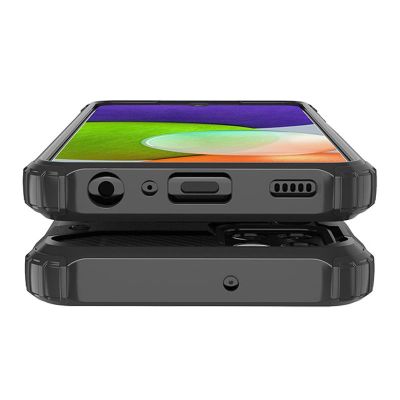 6. Hybrid Armor pancerne hybrydowe etui pokrowiec Samsung Galaxy A22 4G srebrny
