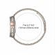 4. Bransoleta Tech-Protect Stainless na Apple Watch 44 / 45 / 46 / 49 mm - srebrno-złoty