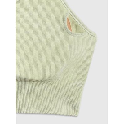 10. Biustonosz treningowy bezszwowy z niskim wsparciem damski 4F 4FWSS26USBAF203-42A