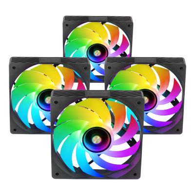 5. TACENS MARS MF-SI4KIT FANS 120 ARGB x4 BK- wentylatory+hub+pilot (TACMARS-MFSI4KIT)