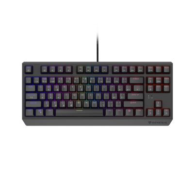 17. KLAWIATURA DLA GRACZY GENESIS THOR 230 TKL CZ/SK RGB MECHANICZNA OUTEMU RED CZARNA HOT SWAP