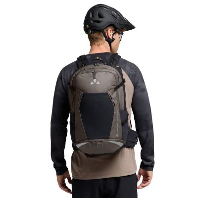 10. VAUDE Bike Alpin 28+5 plecak Plecak sportowy Czarny, Brązowy Poliamidowy, Poliuretan (PU), Poliester