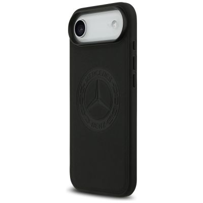 2. Etui Mercedes Leather Vintage Logo MagSafe na iPhone Air - czarne
