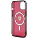 7. Etui Ferrari Translucent MagSafe na iPhone 14 - czerwone