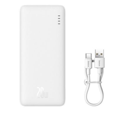 5. BASEUS POWERBANK AIRPOW 10000MAH 20W (BIAŁY)