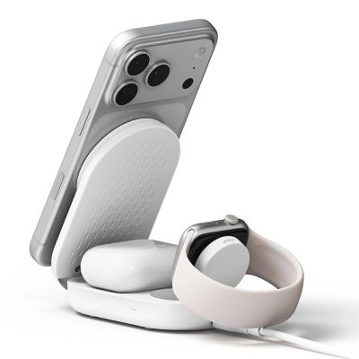 3. Ładowarka indukcyjna RINGKE QI2.2 25W 3w1 Magnetic MagSafe - biała