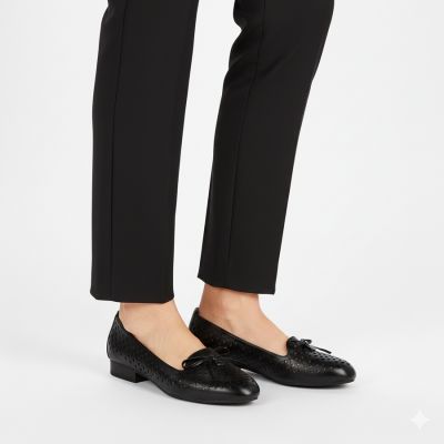 5. Półbuty damskie lordsy ażurowe czarne Jezzi 222-5