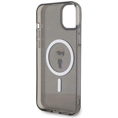 7. Etui Karl Lagerfeld IML Ikonik MagSafe na iPhone 15 Plus - czarne