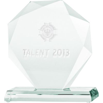 6. Trofeum szklane grawerowane 3D z etui