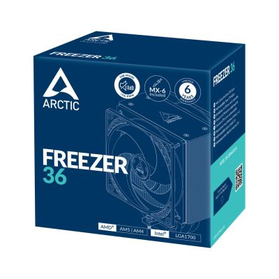 6. Chłodzenie CPU Arctic Freezer 36 (ACFRE00121A) 12cm Czarny, Srebrny 1 szt.