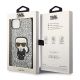 8. Etui Karl Lagerfeld Glitter Flakes Ikonik na iPhone 14 Plus - srebrne