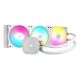 12. CORSAIR NAUTILUS 360 ARGB White, 360mm Radiator, Liquid CPU Cooler