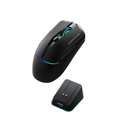 3. Mysz gamingowa Machenike L8 Pro bezprzewodowa ze stacją ładującą - czarna