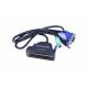 37. Konsola modularna KVM 19'' LCD TFT, 1 port VGA, touchpad, klawiatura GE, czarny