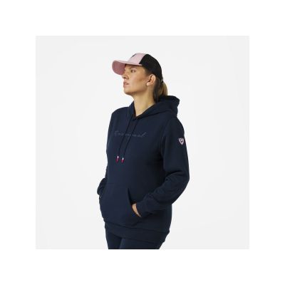 10. Bluza Rossignol W LOGO SWEAT HOOD FL granatowy