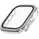 4. Etui ze szkłem hartowanym UNIQ Voute na Apple Watch 10 46 mm - srebrne