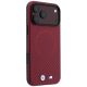 4. Etui BMW M Carbon Printed Ring MagSafe na iPhone 18 Pro / 17 Pro - burgundowe