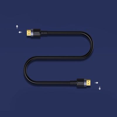 13. Kabel Baseus Cafule HDMI / HDMI 2.0 4K 60 Hz 3D 18 Gbps 3 m - czarny