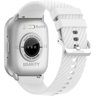 11. Smartwatch Gravity Srebrny Pasek + Bransoleta GT43-2