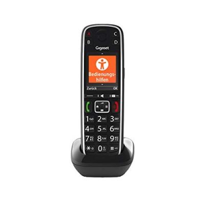 10. Gigaset E720HX Telefon analogowy/DECT Nazwa i identyfikacja dzwoniącego Czarny