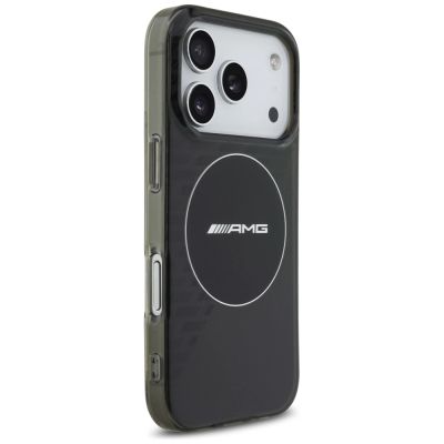 4. Etui AMG Double Layer Transparent Smocked MagSafe do iPhone 17 Pro - czarne
