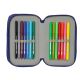 4. Piórnik z wyposażeniem FC Barcelona triple filled pencil case 36 PCS 412529857