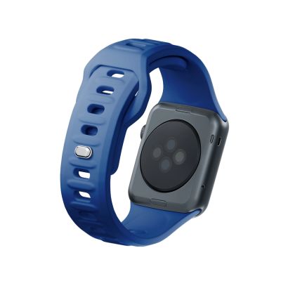 2. Pasek silikonowy 3mk Silicone Watch Strap do Apple Watch 38 / 40 / 41 mm - niebieski