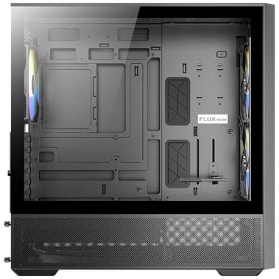 14. Antec FLUX REAR Midi Tower Czarny