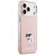 4. Etui Karl Lagerfeld IML Aquarelle Choupette & Logo MagSafe na iPhone 17 Pro - różowe