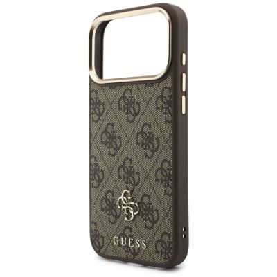 6. Etui Guess 4G z portfelem Magsafe na iPhone 18 Pro Max / 17 Pro Max - brązowe