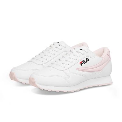 7. Fila Orbit buty sportowe damskie sneakersy modne wygodne lekkie białe różowe