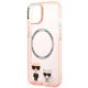 6. Etui Karl Lagerfeld Karl&Choupette Aluminium MagSafe na iPhone 14 Plus - różowe