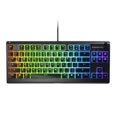 7. Klawiatura gamingowa SteelSeries Apex 3 Tenkeyless Klawiatura do gier Światło LED RGB Amerykańskie przewodowe przełączniki Whisper-Quiet
